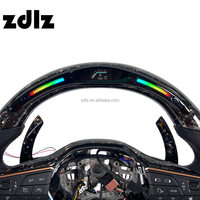 Volant en fibre de carbone forgé personnalisé avec palettes de changement de vitesse pour Volkswagen MK8 VW Golf GTI Tiguan 2014 2015 2016 2017
