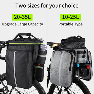 WEST BIKING Nouveau sac de vélo pliable imperméable pour <span class=keywords><strong>VTT</strong></span> et vélo de route, 25L grande capacité, sac de transport pour selle de vélo - Product Image 2