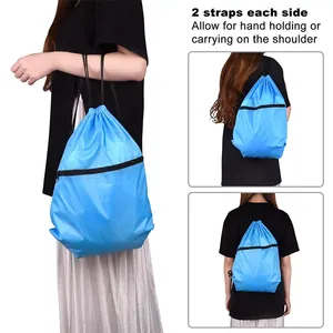 Sac de sport promotionnel en polyester et nylon écologique avec cordon de serrage, imperméable, pour la vente en gros - Product Image 3
