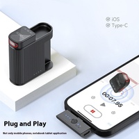 Clip de microphone à revers sans fil 2.4G nouvel accessoire de téléphone portable pour l'enregistrement vidéo et radio en direct-un glisser deux ancres
