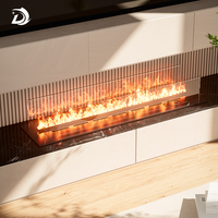 Cheminée à vapeur pour la décoration intérieure de villa, cheminée électrique encastrée à effet de feu, cheminée électrique 3D avec étincelles