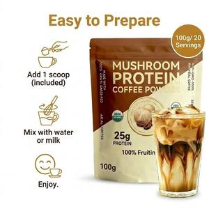 กาแฟคอลลาเจนผสมเห็ดโปรตีนแบบผงสำเร็จรูป ปราศจากน้ำตาล คีโต ออร์แกนิค ยี่ห้อฉินซานถัง รับผลิตแบบ OEM และฉลากสินค้าส่วนตัว - Product Image 3