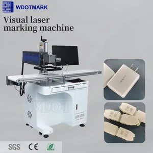 Machine de marquage laser à fibre pour métaux, acier inoxydable, plastique, gravure de plaques signalétiques, bijoux en or et en argent, positionnement visuel - Product Image 2