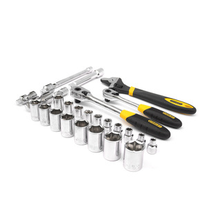Juego de herramientas métricas Stanley de 27 piezas, kit de llaves de vaso de 10-24 mm para reparación de automóviles y maquinaria LT-025-23 - Product Image 2