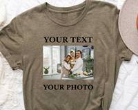 2025 Tiktok Tendances Article Conception Libre Logo Personnalisé Image Texte Photo Chemise Personnalisé Famille T-Shirt Meilleur Ami Cadeau Tee Shirt