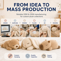 Peluche personnalisée renard endormi, douce et moelleuse, pour soirées pyjama, cadeaux d'anniversaire, fournisseur en gros pour crèches