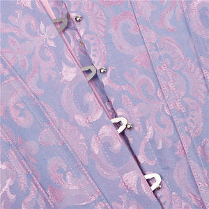 Corset mince à lacets floraux de fête gothique vintage pour mariage <span class=keywords><strong>Bustier</strong></span> Body Sculpting <span class=keywords><strong>Court</strong></span> Gorset Tops pour femmes - Product Image 3