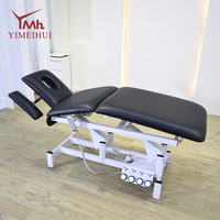Table de massage électrique à commande au pied, multi-usages, pour clinique, examen, soins du visage et esthétique