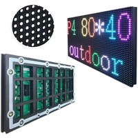 Panneau LED P4 320X160mm Affichage vidéo publicitaire Panneaux de module d'écran LED Panneaux d'écran LED publicitaires personnalisés pour l'extérieur