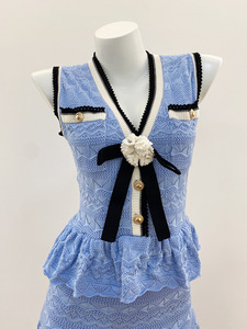 <span class=keywords><strong>Vestido</strong></span> Bettergirl 2026, Nuevas Llegadas, Color <span class=keywords><strong>Azul</strong></span> Niebla, Lazo Desmontable en el Pecho, con Forro Interior - Product Image 5