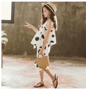 Nueva Idea de Producto: Conjunto de Ropa de Verano para Niñas, Kurti con Diseño de Puntos Blancos, Elegante y Bonito - Product Image 5