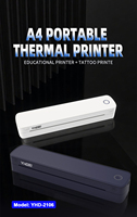 Imprimante thermique portable mini USB BT pour tatouages, 1000 feuilles, grande capacité, A4 A5, pour usage professionnel et bureautique
