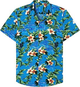 Tùy Chỉnh Thăng Hoa In 4 Cách Căng Vải Mùa Hè Ngắn Tay Áo Người Đàn Ông Của Hawaii Áo Sơ Mi Nút Xuống Cổ Áo Bãi Biển Nhiệt đới Áo Sơ Mi - Product Image 5