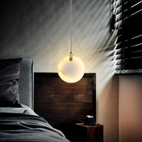 Lustre en marbre Lampe de chevet en cuivre Lustre de porche de bar design