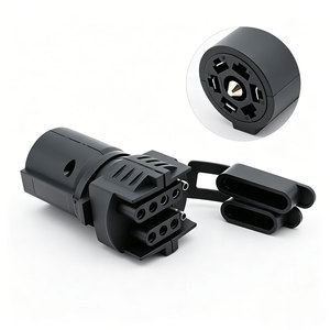 Adaptateur de câblage de <span class=keywords><strong>remorque</strong></span> rond <span class=keywords><strong>7</strong></span> voies vers 4/5 broches plates pour feux de remorquage de camion et de camping-car - Product Image 1