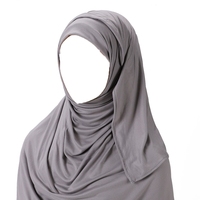 Maillot musulman tendance Hijab instantané Casquette en satin Écharpe extensible Turban Sous-écharpe Bonnet Bandeau à bretelles Écharpe intérieure islamique pour chapeau