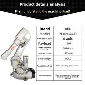 <span class=keywords><strong>Robot</strong></span> Industrial de Seis Ejes IRB2600 de <span class=keywords><strong>Segunda</strong></span> <span class=keywords><strong>Mano</strong></span> para <span class=keywords><strong>Soldadura</strong></span>, Manipulación y Pulido - Product Image 3