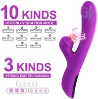 Aiersha 10 Arten Starker Vibrationsmodus USB Magnetisches Aufladen G-Punkt-Stimulator Klitoris-Sauger Rabbit Vibratoren