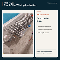 Soudeuse TIG orbitale automatique FXT-U pour plaques d'extrémité et blocs de tubes d'échangeurs thermiques avec pince de soudage série U refroidie par eau