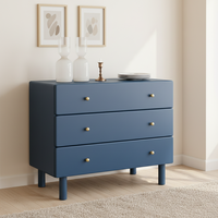 Commode à quatre tiroirs de style européen et américain moderne, pour dortoir et chambre, finition simple blanc et noir, hauteur réglable, en acier inoxydable