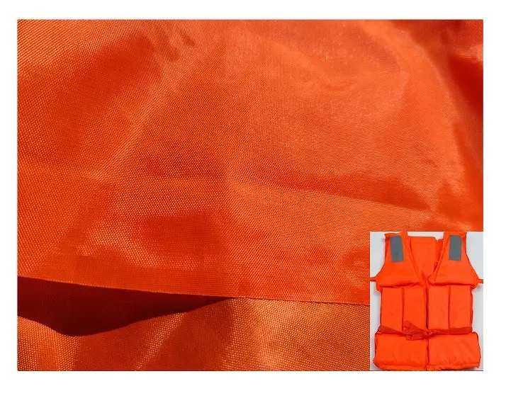 Özelleştirme Oxford kumaş floresan turuncu yüksek haslık can yeleği takım kumaş