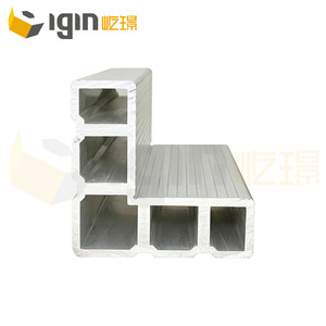 Profilé d'angle en aluminium 31,3H*79,6mm-31,7H*90mm pour cadres de portes et fenêtres, usage industriel et civil, résistant à l'eau, design minimaliste - Product Image 2