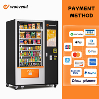 Distributeur Automatique de Boissons Extérieur avec Fonction SDK, Lecteur de Cartes Bancaires et Espèces, Garantie Gratuite, Distributeur en Gros de Sodas et Boissons Fraîches