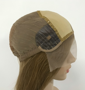 <span class=keywords><strong>Perruque</strong></span> en Soie de Qualité Supérieure, Cheveux Humains Alignés dans le Sens des Cuticules, Respirante, Entièrement Nouée à la Main, avec Dentelle Frontale en Silicone et Dessus en Soie pour <span class=keywords><strong>Femme</strong></span> - Product Image 1