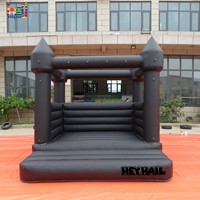 Château gonflable commercial blanc en PVC de qualité supérieure avec piscine à balles et toboggan aquatique, taille personnalisable, idéal pour la location événementielle