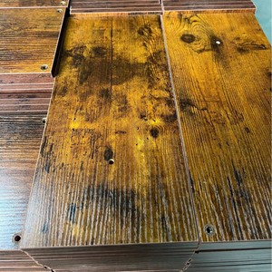 Paneles de madera MDF 40x18x1.2 cm, diseño rústico para estantes y soportes para flores - Product Image 1