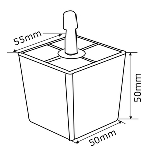 Gambe <span class=keywords><strong>per</strong></span> Mobili in Plastica ABS Resistenti e Moderne, Piedini Regolabili <span class=keywords><strong>per</strong></span> Letti Ospedalieri, Cucine, Hotel e Camere <span class=keywords><strong>da</strong></span> Letto - Certificati CE - Product Image 2
