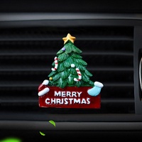 Diffuseur de parfum créatif pour grille d'aération de voiture de Noël, en résine, motif dessin animé, ornement et accessoire décoratif automobile, diffuseur d'aromathérapie