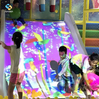 Système de projection interactive au sol pour enfants : jeu de projecteur de diapositives AR pour aire de jeux