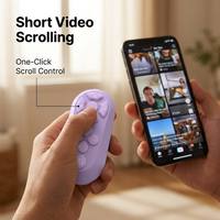   Télécommande sans fil pour déclencheur d'objectif, zoom selfie pour TikTok, vidéo courte, caméra iPhone Android, OEM personnalisé