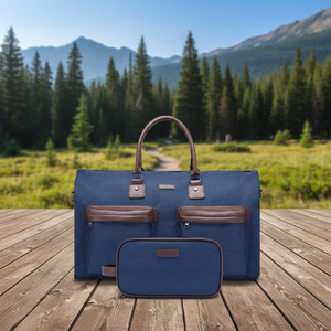 Bolsa de Traje Unisex Plegable de Gran Capacidad con Cremallera Oxford, <span class=keywords><strong>Maleta</strong></span> de Viaje Multifuncional de Mano y Hombro - Product Image 1