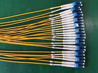 Câble de tronc de fibre optique OEM 24F avec 24 câbles de communication de raccordement monomode OS2 LC/PC vers LC/PC