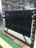 Pantalla de proyector motorizada de elevación de suelo eléctrico de 84-150 pulgadas TELON Pantalla de proyector de elevación de suelo T-Prism SBSP
