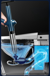 Gomma morbida in acciaio inossidabile stantuffo ad alta pressione per scarico aria Blaster bagno lavello scarico fogna strumenti di rimozione degli intasamenti - Product Image 6