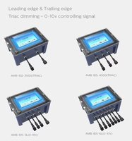Controlador LED, Regulador de Luz, Sin Parpadeo, Control Automático, Atenuación Triac 0-10V, 2000W, Configuración de Horario