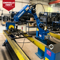 Robot de soudage flexible à 6 axes, bras robotisé servo de haute précision, station de soudage automatique pour cadres et quincaillerie en acier