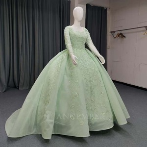 Lsany217 Green Quinceanera Dresses Ball Gown <b>Sweet</b> 16 Vestidos De 15 Anos Applique Lace Tulle Birthday Jancember - Product Image 5