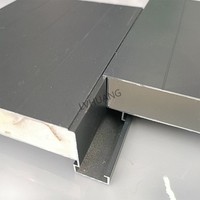 Panneaux muraux en aluminium pour la construction d'entrepôts, isolation en mousse de polyuréthane imperméable pour toiture, décoration extérieure des murs