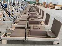Equipo Comercial de Pilates Reformer para Flexibilidad, Estiramiento Muscular Corporal, Reformer de Madera de Arce, Torre de Pilates Reformer para Gimnasio o Estudio