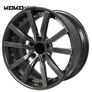 ล้อคาร์บอนไฟเบอร์ + ก้านล้อฟอร์จ 20 นิ้ว 5x120 อลูมิเนียมฟอร์จ 6061-t6 สำหรับรถยนต์หรู - Product Image 3