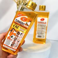 Huile Essentielle de Carotte pour Soins Capillaires, Visage et Corps, Huile Essentielle de Curcuma Hydratante et Éclaircissante, Huile de Massage à la Papaye 300ml