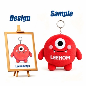 Llavero de Peluche Súper Suave Personalizado, Lindo Monstruo de un Ojo, Juguete de Peluche, Colgante para Bolsa, Promocional, Logotipo Personalizado, Algodón PP - Product Image 1