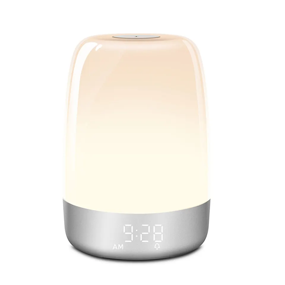 2023 ultima sveglia portatile a bassa luminosità colorata Smart Home Sunrise Wake Up Light lampada a Led per l'allattamento al seno