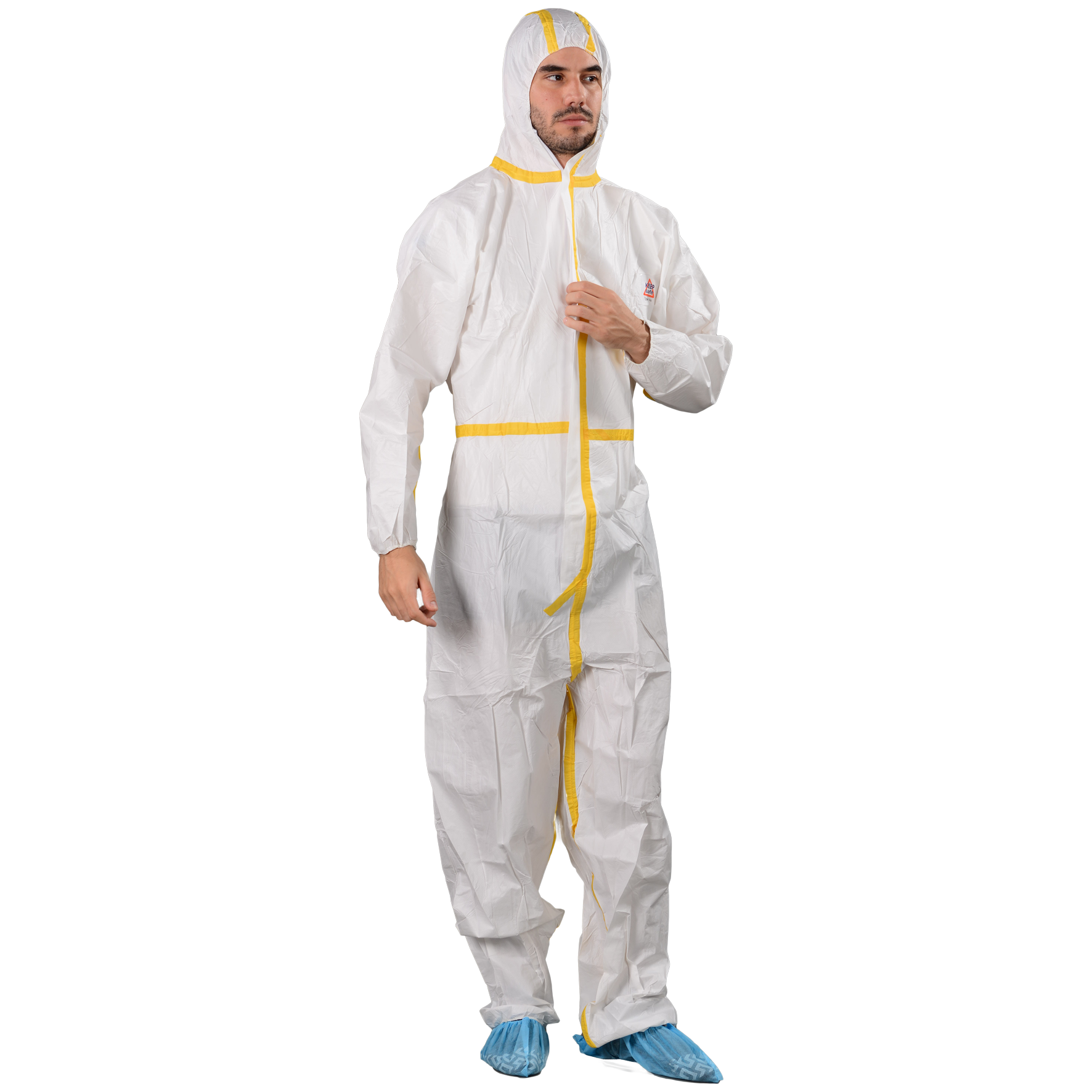 Высокая плотность PP/SMS/Микропористая ткань антистатический комбинезон Одноразовый комбинезон Майнинг комбинезоны