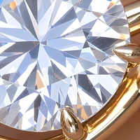 Bague solitaire 2 carats à taille ronde avec six griffes, alliance de mariage et bague de fiançailles avec contour accentué pour femme, cadeau