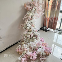 SPR personnalisé 5D Flowerwall mariage soie artificielle Rose arc fleur panneau mural toile de fond fleurs décoratives artificielles pour mur